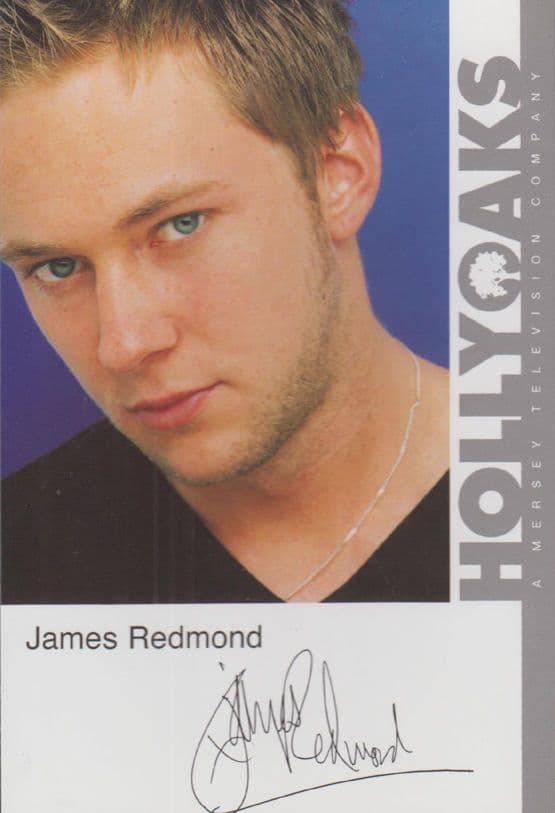 James Redmond Hollyoaks Vintage Official Rare Cast Card Photo