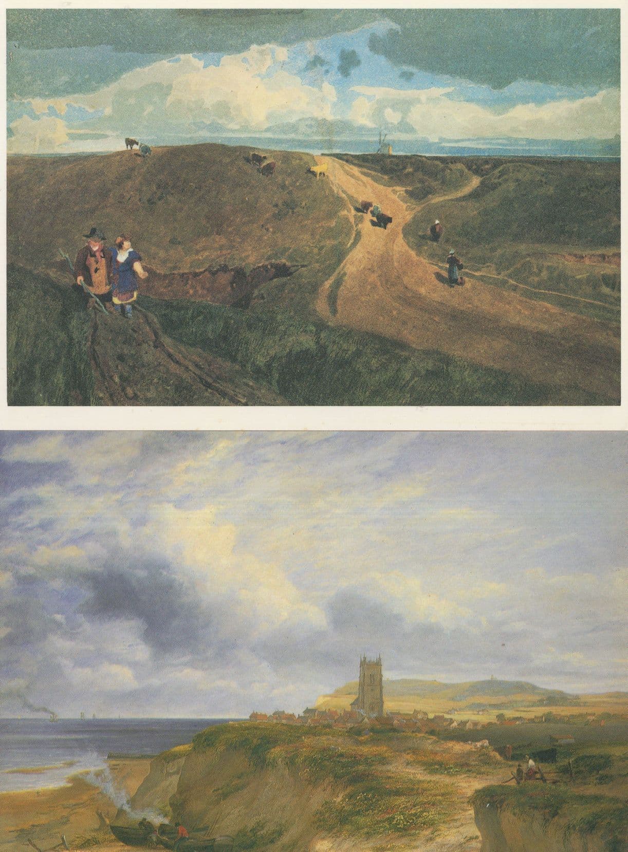 James Stark Cromer John Cotman Mousehold Heath 2x Painting Postcard s