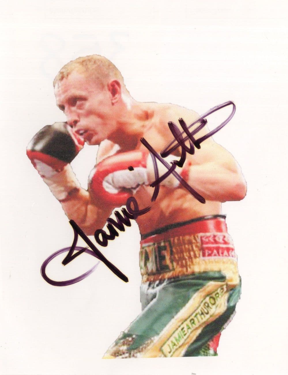 Jamie Arthur Welsh Boxer Hand Signed Photo