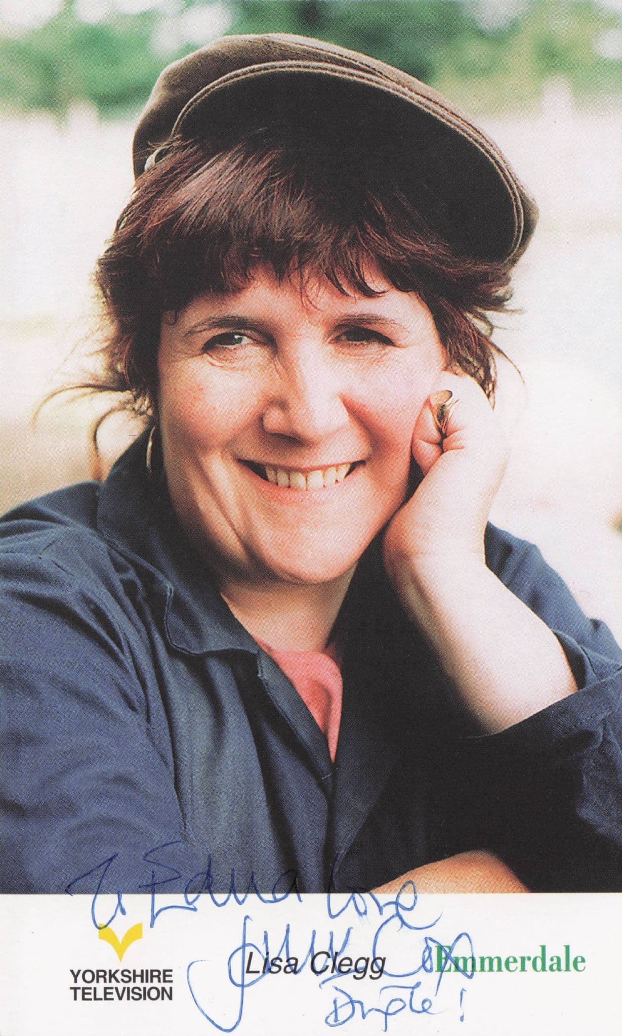 Jane Cox as Lisa Clegg Emmerdale Hand Signed Cast Card Photo