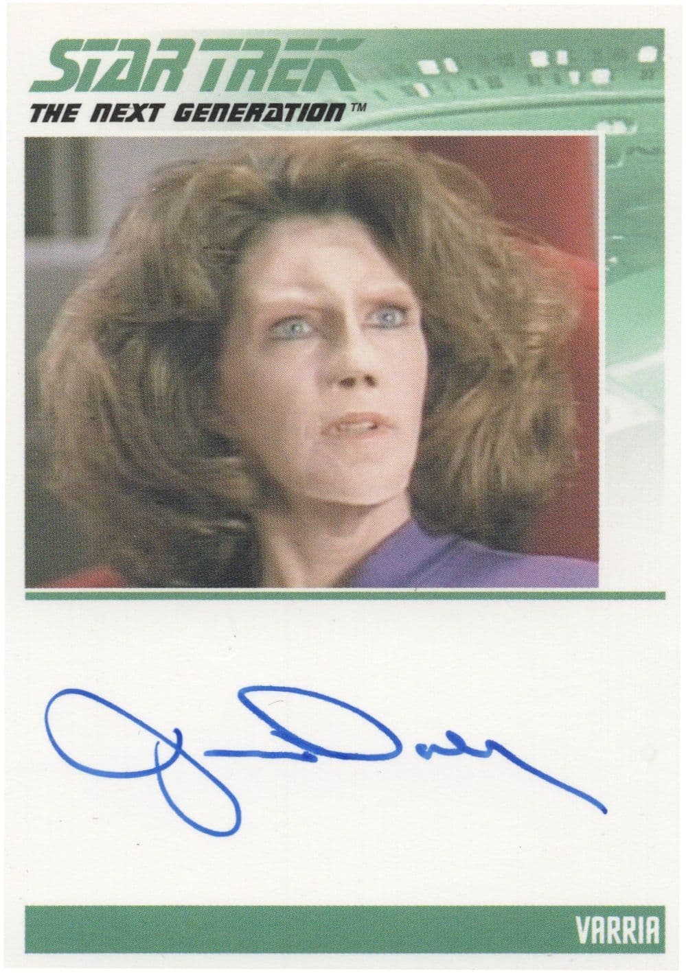 Jane Daly as Varria Star Trek Hand Signed Autograph Card Photo