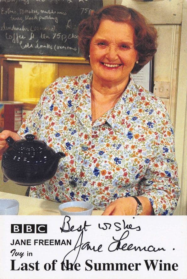 Jane Freeman  Last Of The Summer Wine BBC Hand Signed Cast Card Photo