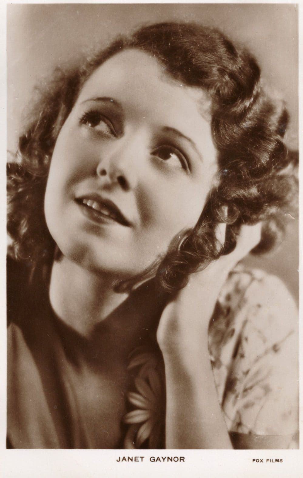 Janet Gaynor Film Actress MGM Hollywood Real Photo Postcard