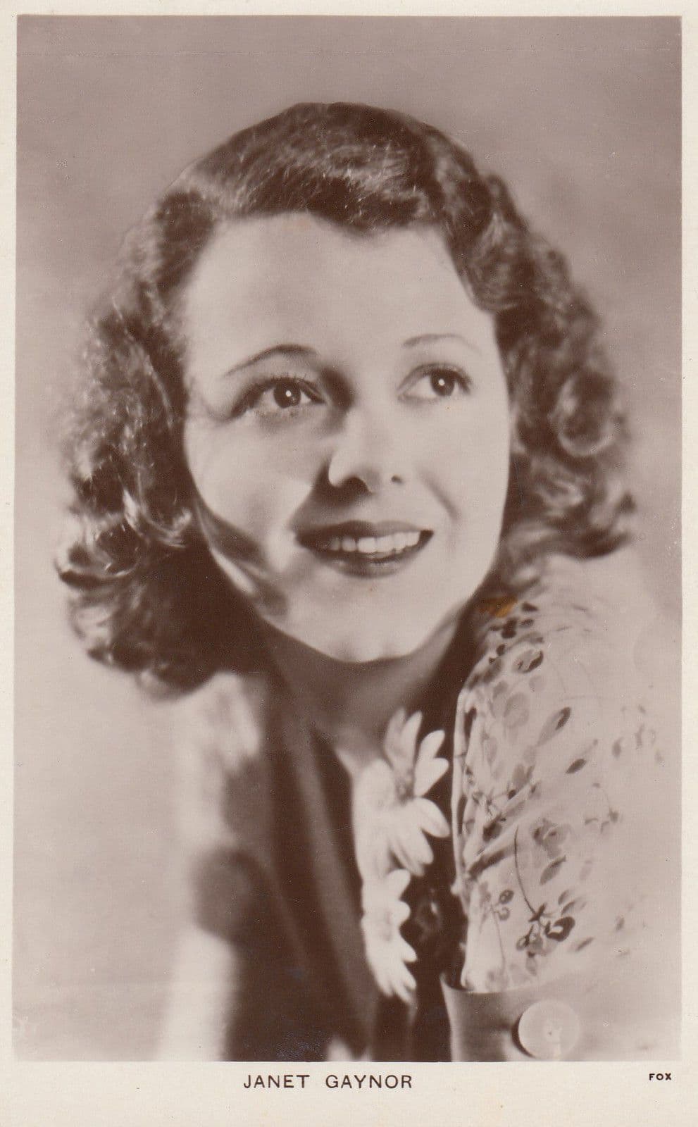 Janet Gaynor Picturegoer Original 1950s Photo Postcard