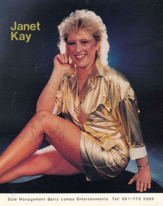 Janet Kay Silly Games 7" Pop Singer Hand Signed Large Photo Autograph Ephemera