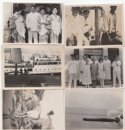 Japanese Military Sailor Ship 6x Korea Salvation Army Antique Small Photo s