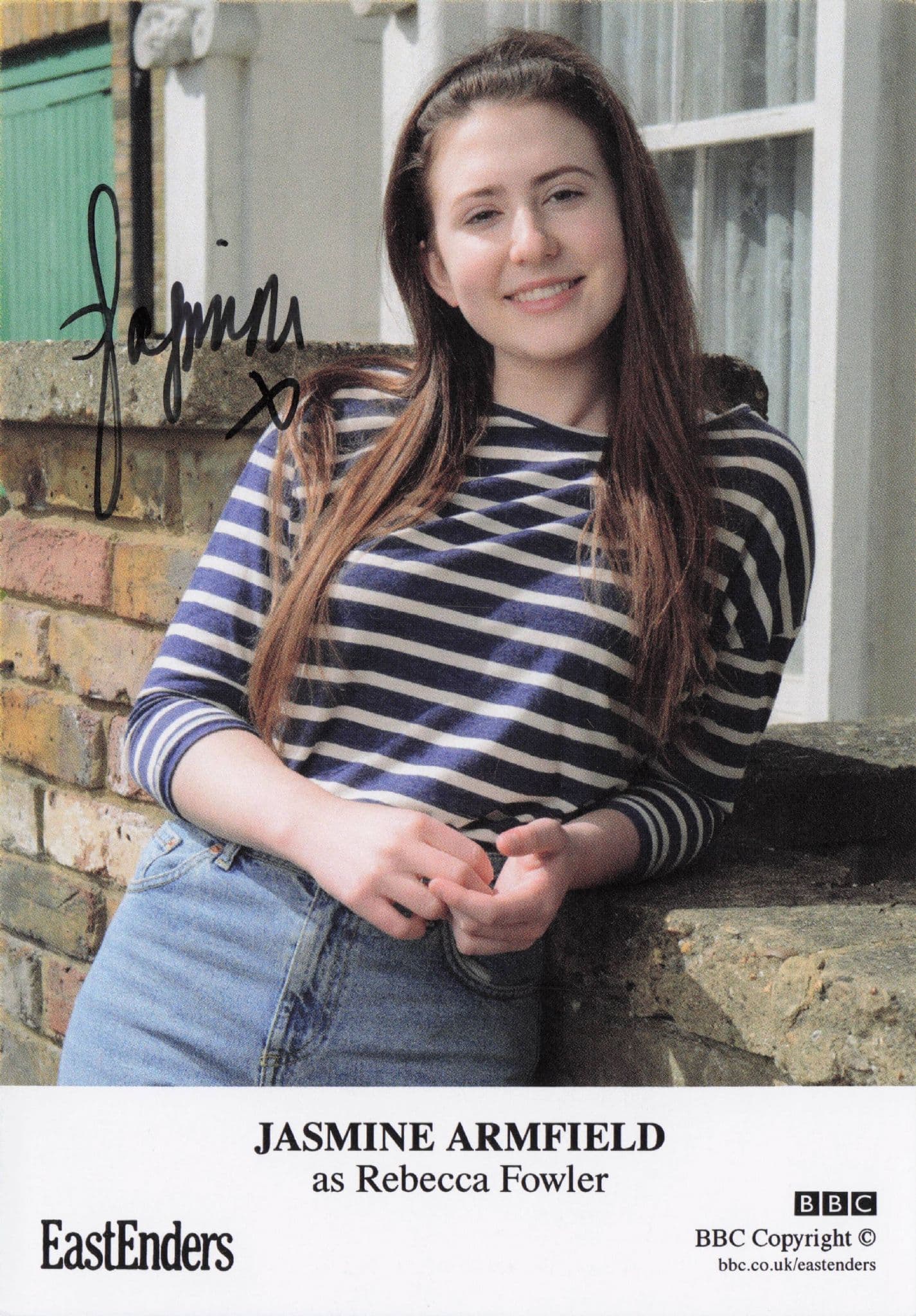 Jasmine Armfield as Rebecca Fowler Eastenders Hand Signed Cast Photo
