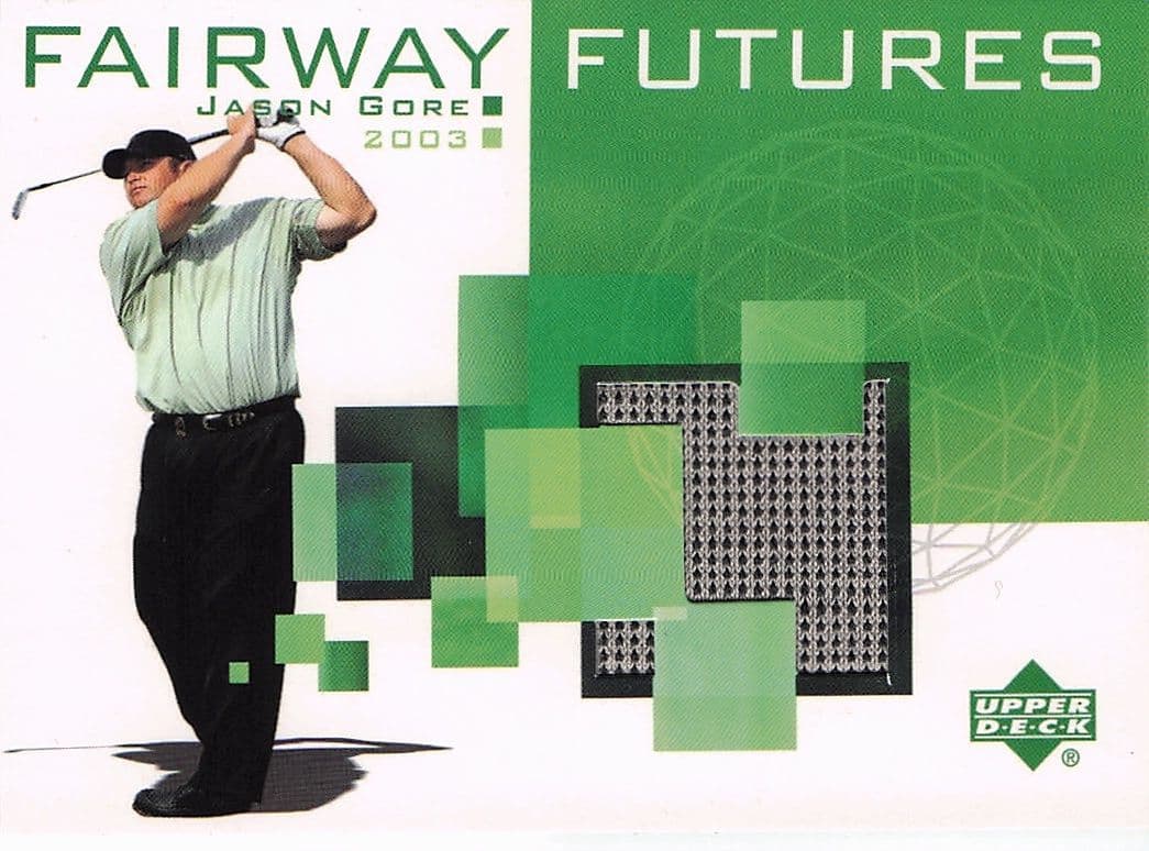 Jason Gore Fairway Futures Fabric 2003 Real Golf Shirt Trade Card