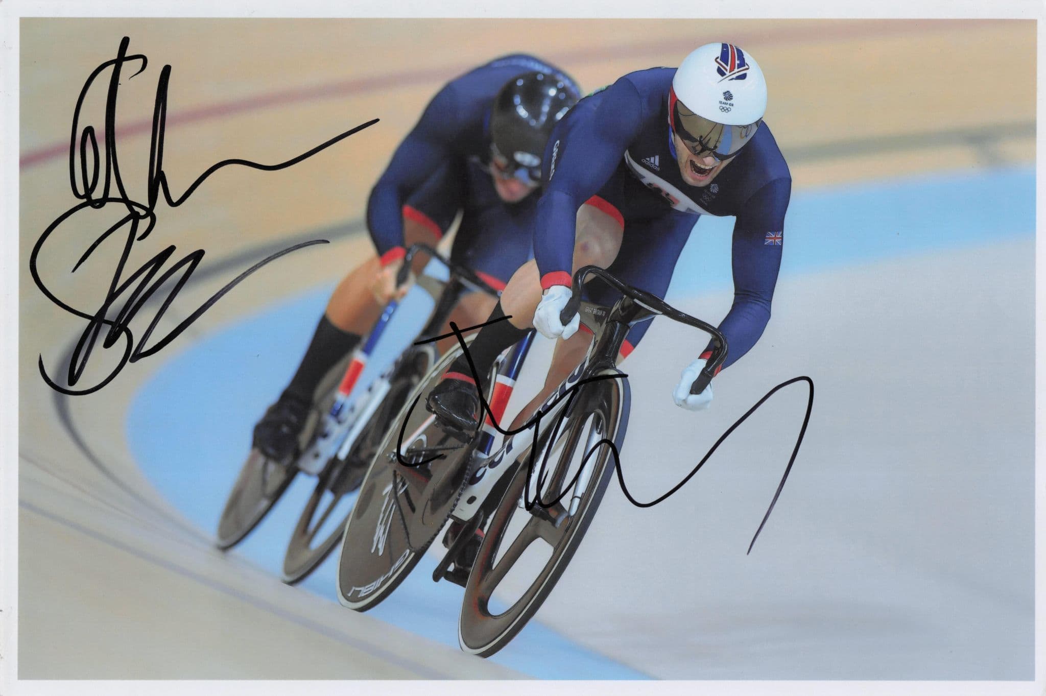 Jason Kenny British Cyclist 2016 Olympic Games 12x8 Hand Signed Photo