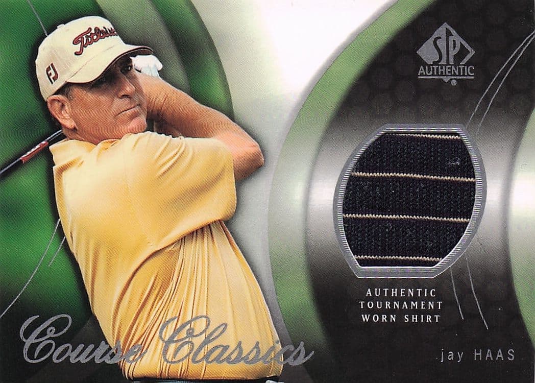 Jay Haas Course Classics 2004 Authentic Tournament Upper Deck Golf Shirt Card