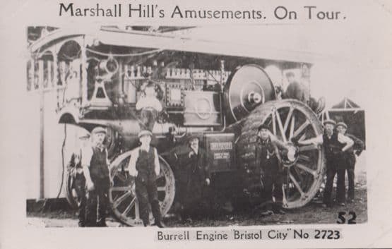 JE Stokes & Sons Amusements Old Burrell King George V 3327 Steam Engine Photo