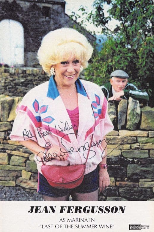 Jean Fergusson Last Of The Summer Wine Hand Signed Cast Photo
