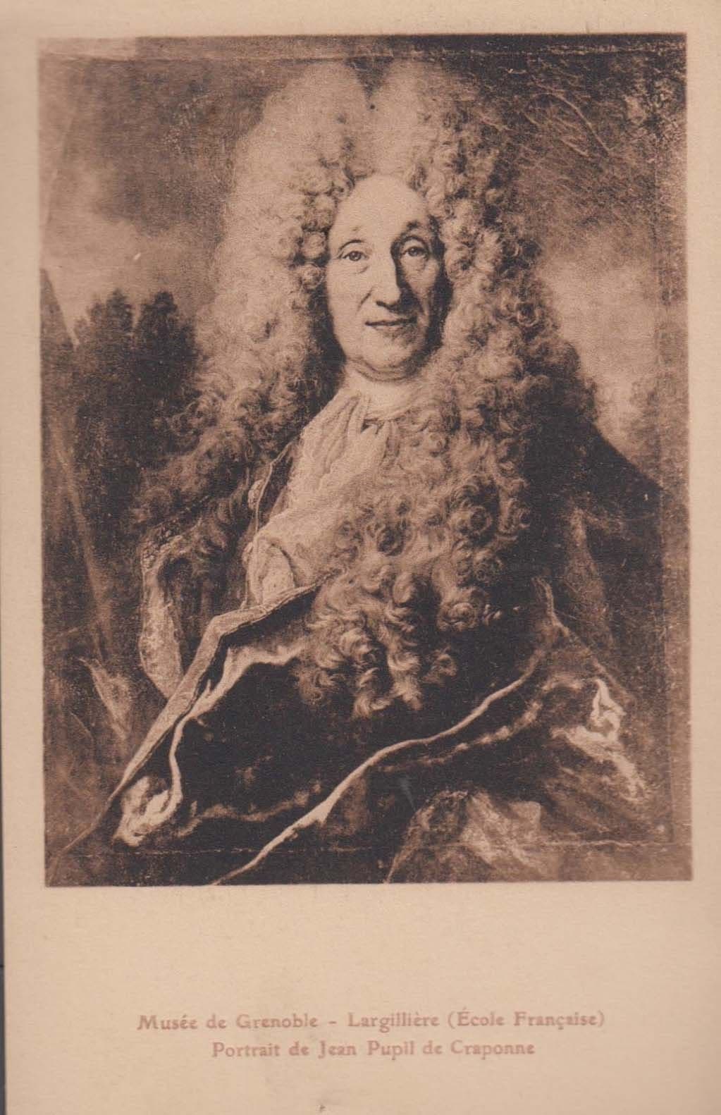 Jean Pupil De Craponne Largilliere Painting Grenoble Museum Old Antique Postcard