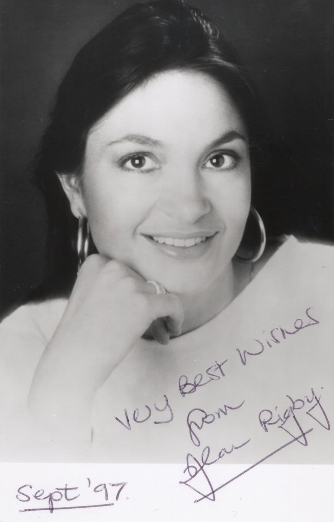 Jean Rigby Singer of England National Opera Hand Signed Photo