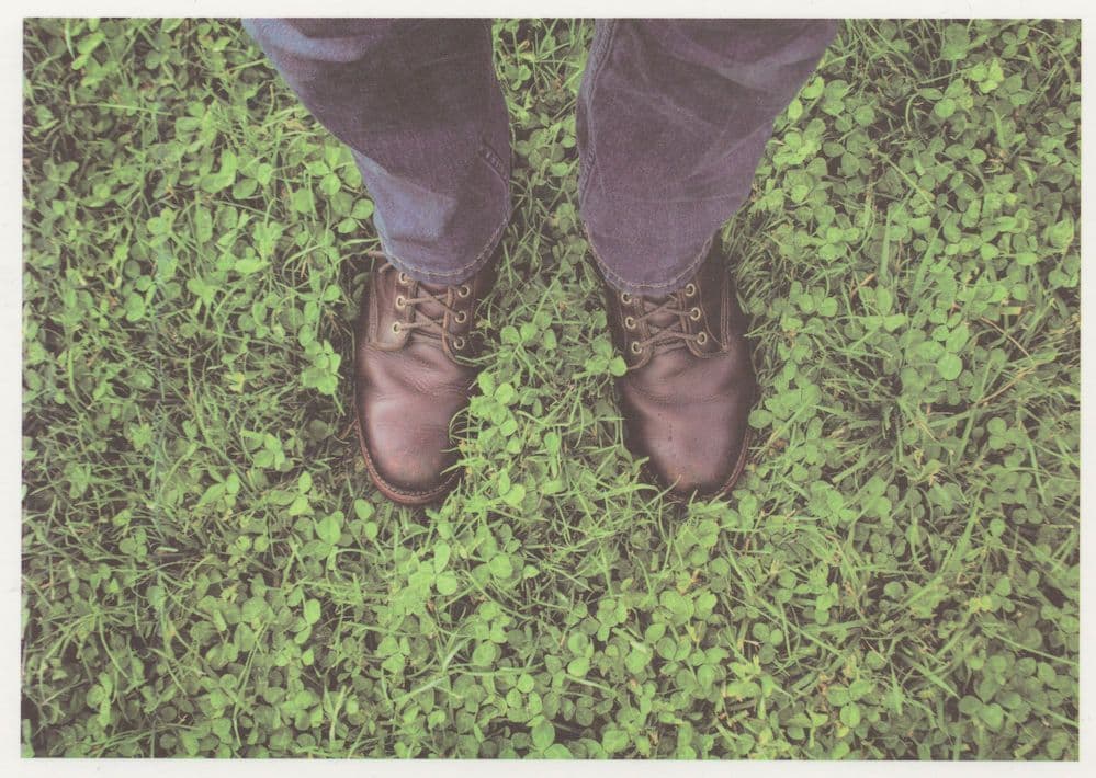Jeans & Leather Shoes Boots In Forest German Postcard
