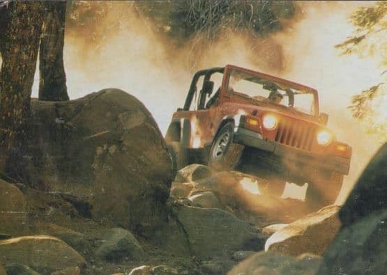 Jeep & Chrysler Car Advertising Postcard