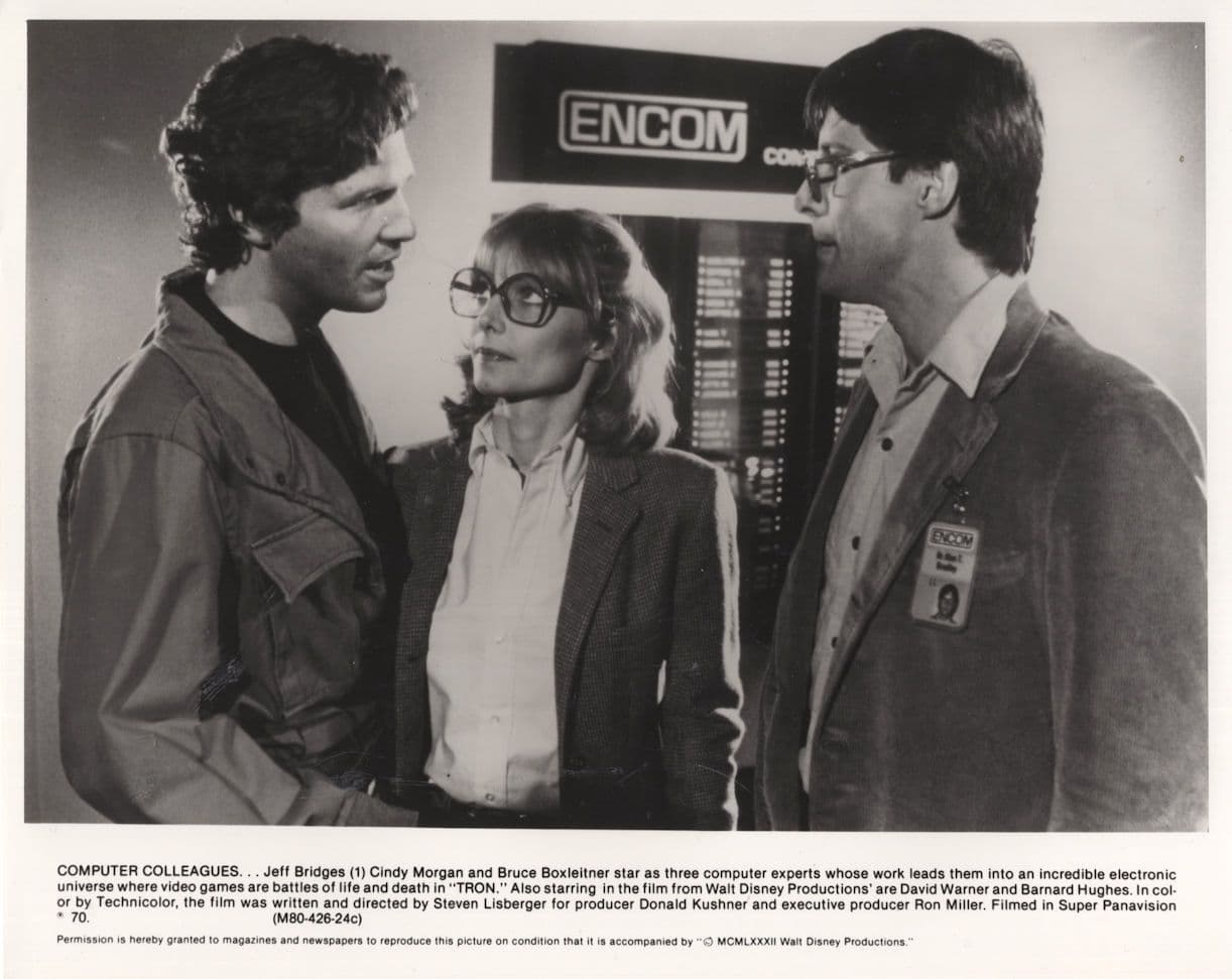 Jeff Bridges in Tron Disney Film 10x8 Monochrome Press Publicity Photo