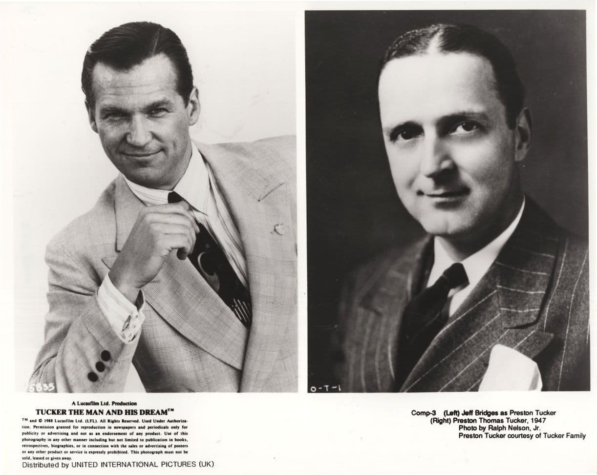 Jeff Bridges in Tucker The Man & His Dream 10x8 Monochrome Press Photo