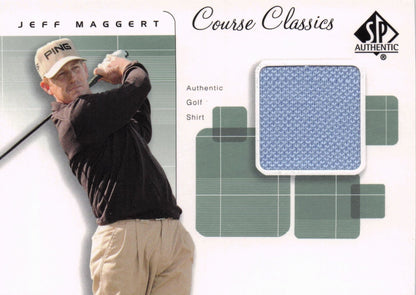 Jeff Maggert Course Classics Upper Deck 2002 Real Relic Golf Shirt Card