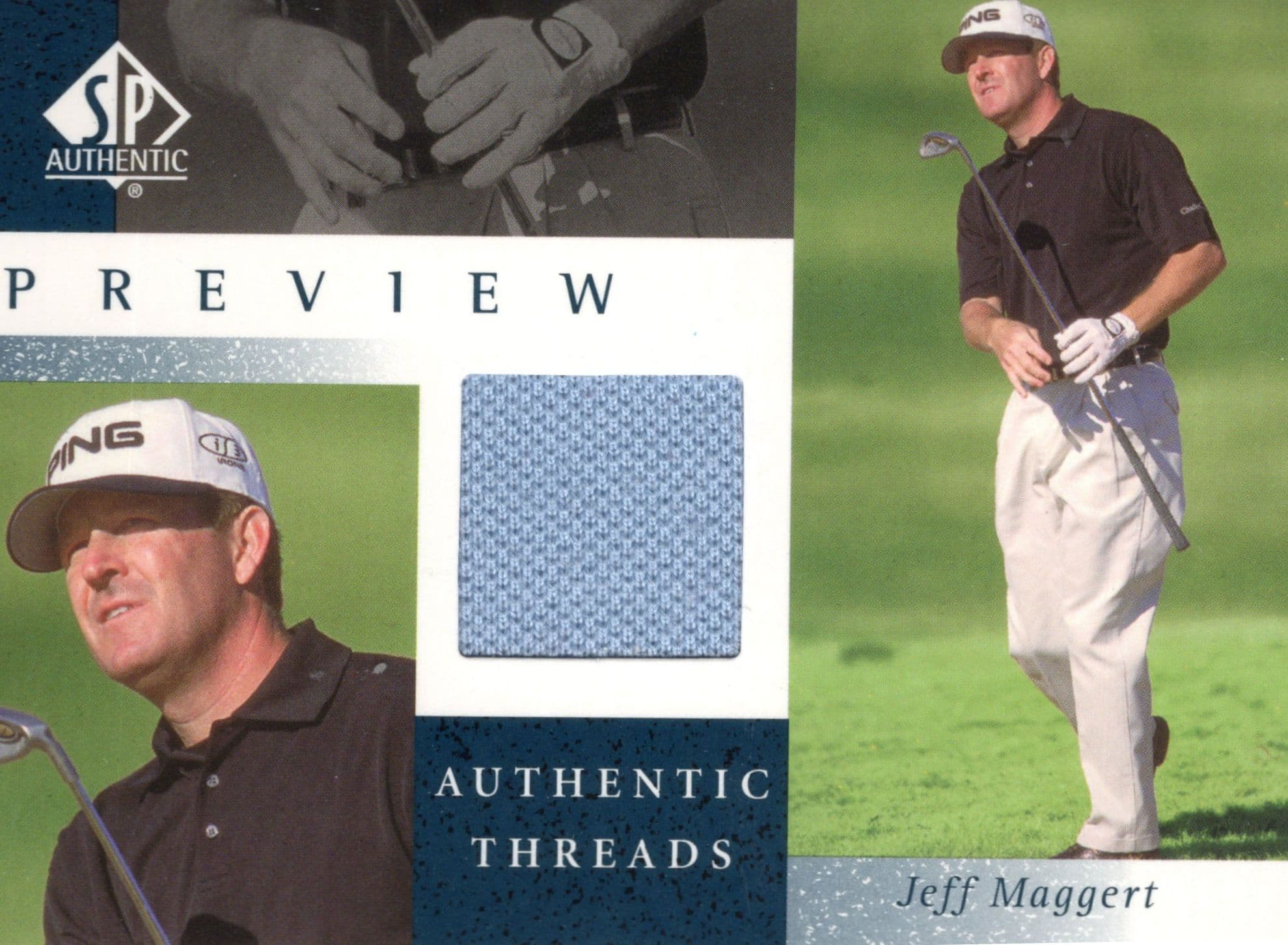 Jeff Maggert Upper Deck Worn Shirt Golf Tour Rare Limited Threads Card
