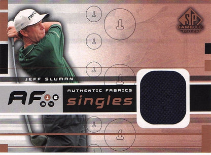 Jeff Sluman Authentic Fabrics Singles 2003 Upper Deck Worn Shirt Card