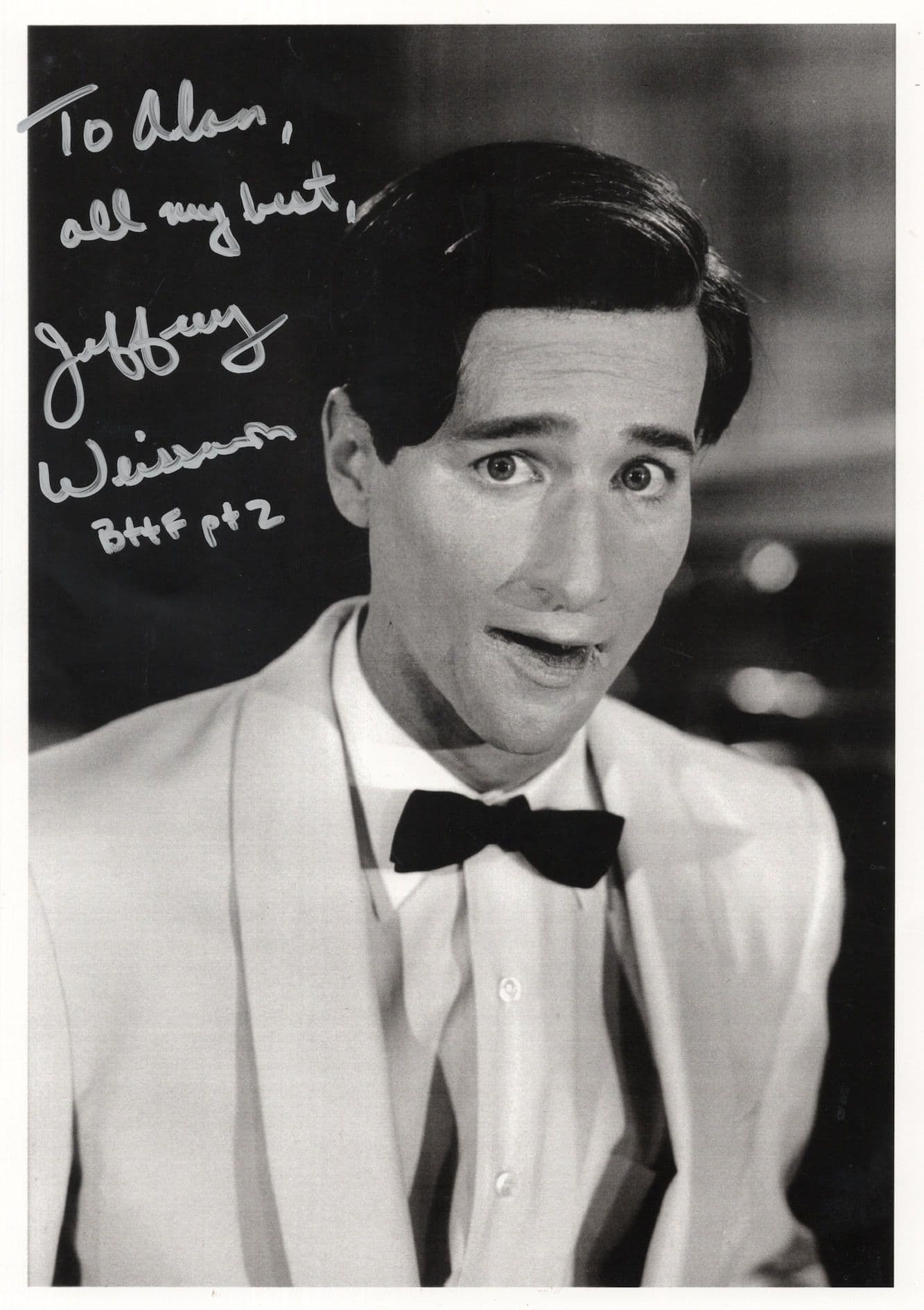 Jeffrey Weissman Back To The Future Ultimate 10x8 Hand Signed COA 2x Photo s
