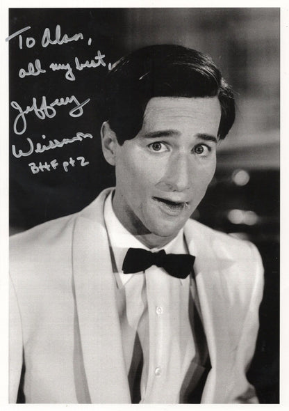 Jeffrey Weissman Back To The Future Ultimate 10x8 Hand Signed COA 2x Photo s