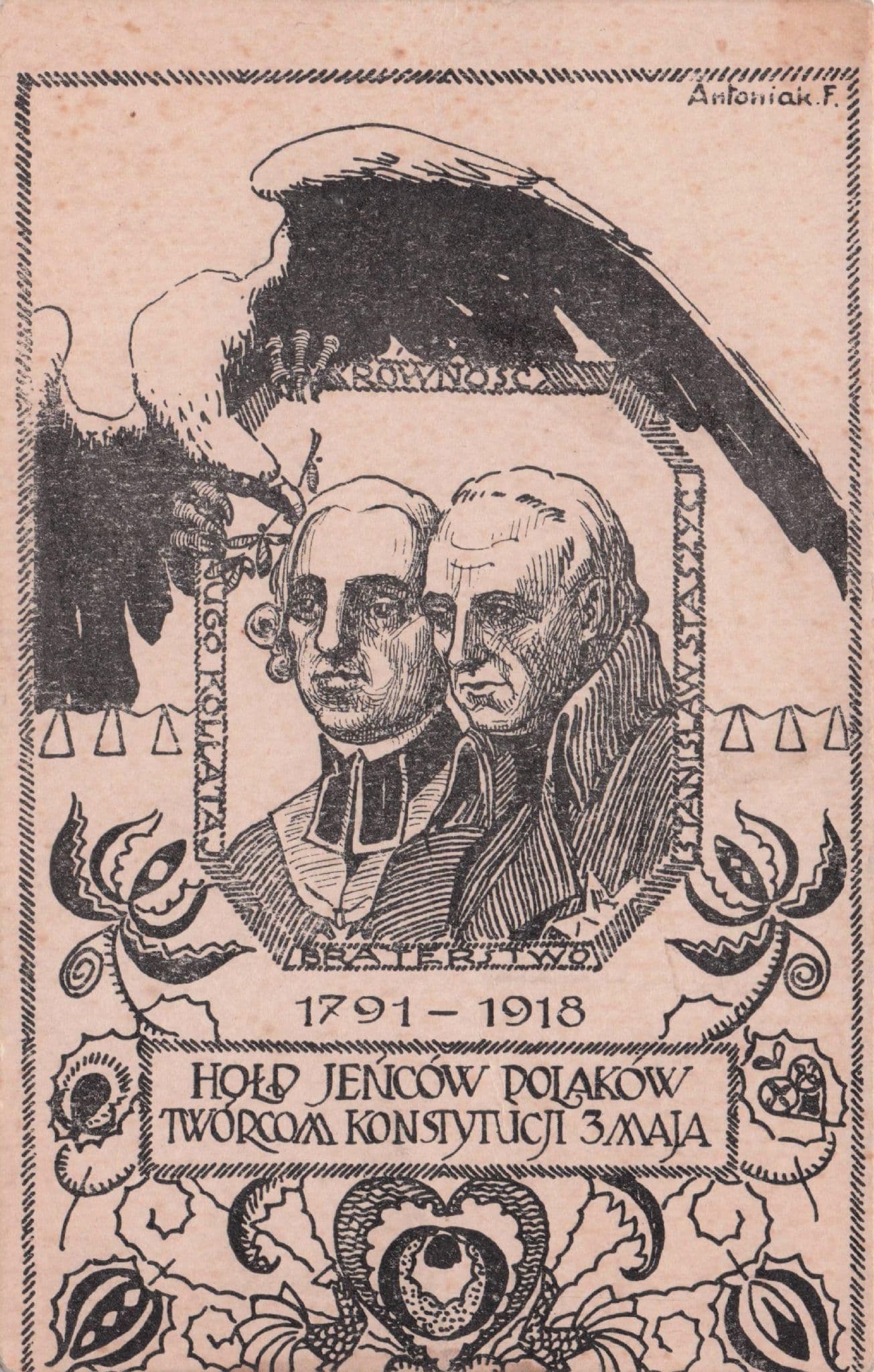 Jencow Polakow Polish Jew Prisoners Of War Military Old Postcard