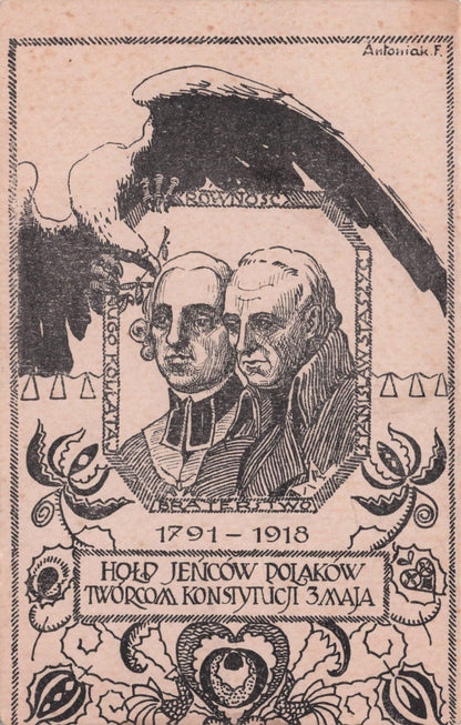 Jencow Polakow Polish Jew Prisoners Of War Military Old Postcard
