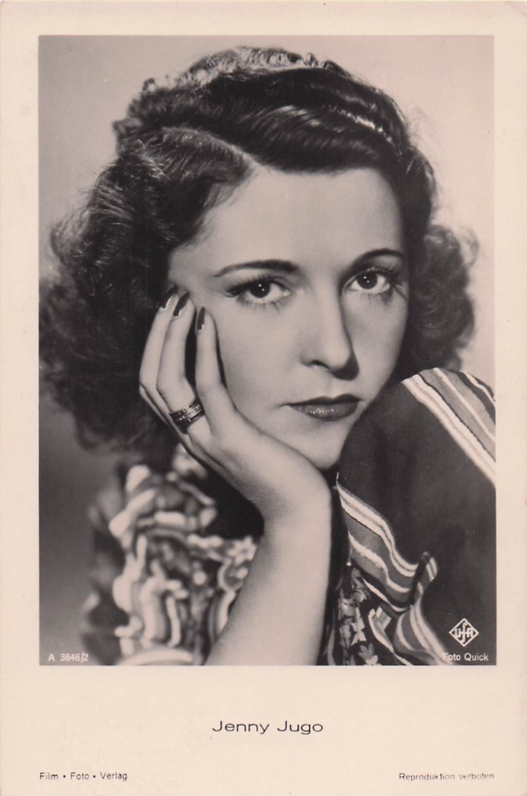 Jenny Jugo Film Actress Old Real Photo Postcard