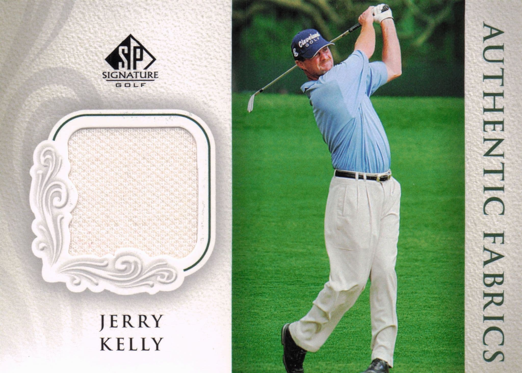 Jerry Kelly Authentic Fabrics 2004 Upper Deck Real Golf Shirt Card