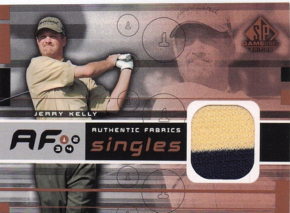 Jerry Kelly Authentic Fabrics Singles 2003 Golf Upper Deck Worn Shirt Card