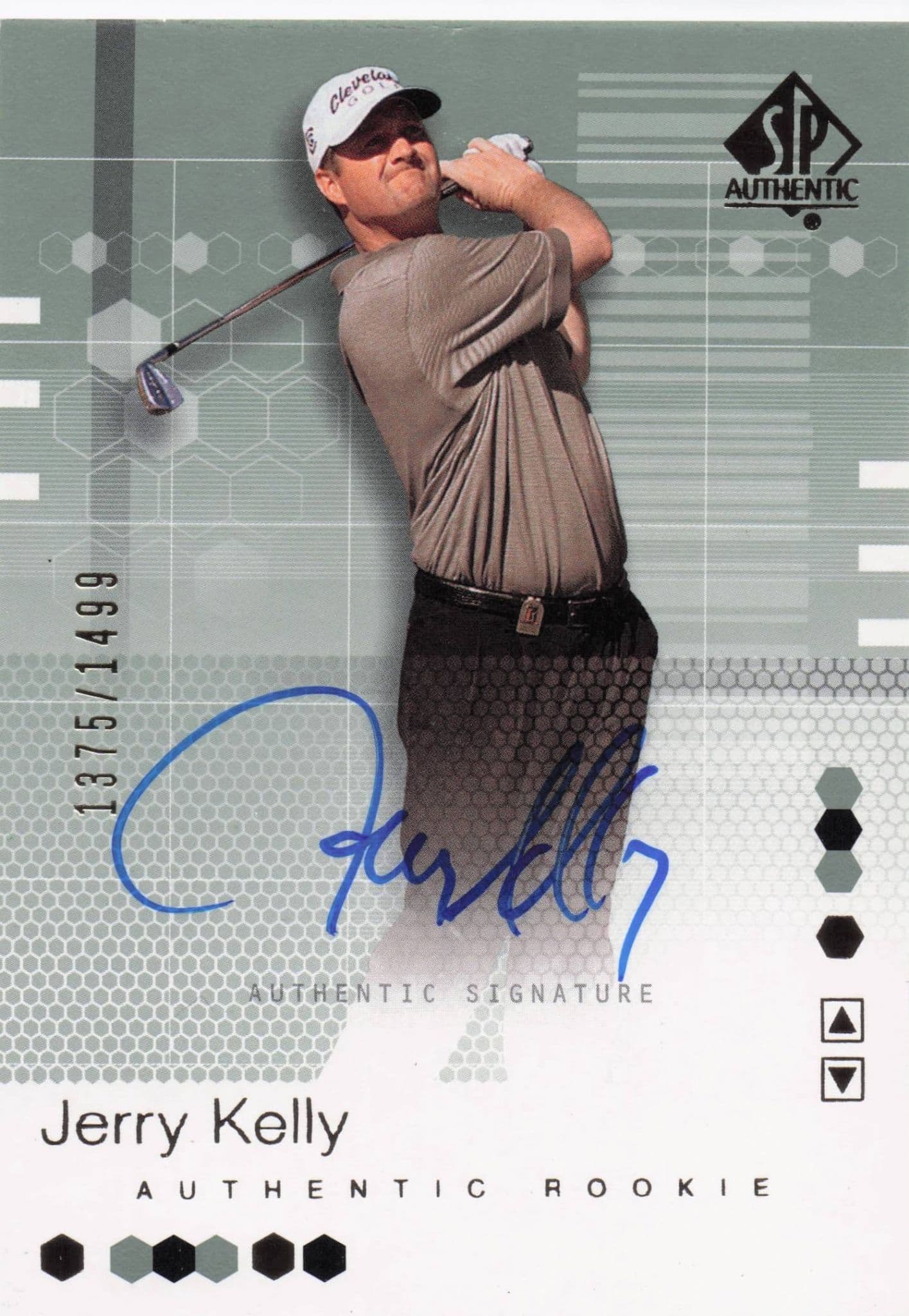 Jerry Kelly Authentic Rookie 2002 Golf SP Hand Signed Autograph Card
