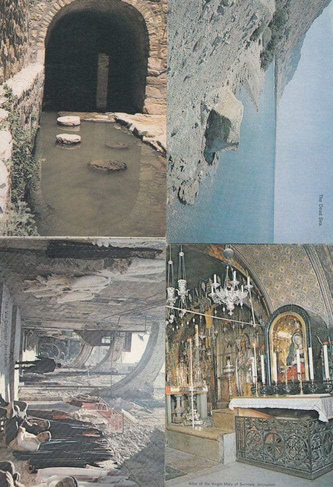 Jerusalem Altar Of Virgin Mary Of Sorrows Pool Of Siloe 4x Postcard s