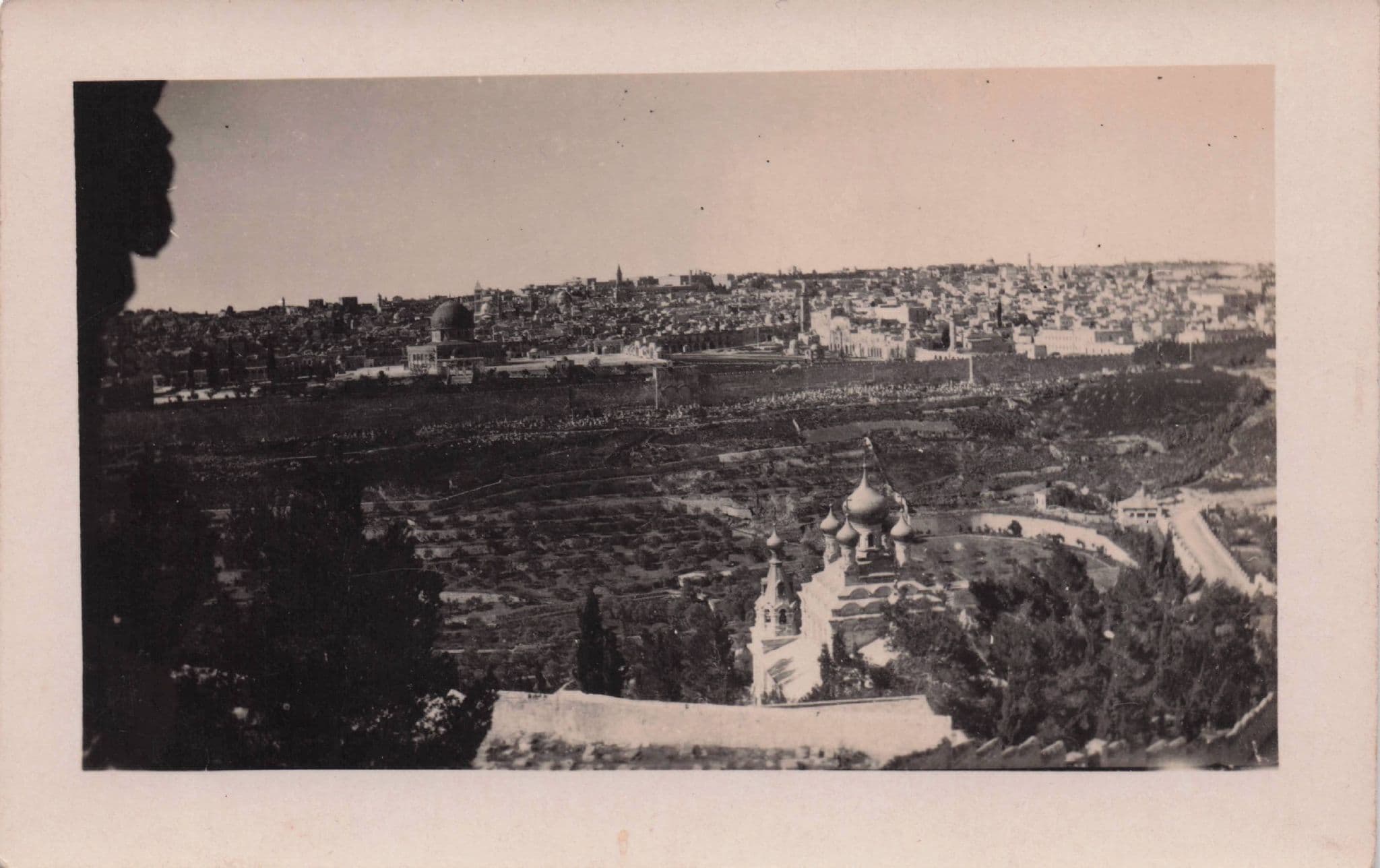 Jerusalem Oman Mosque Israel Antique Rare Real Photo Postcard