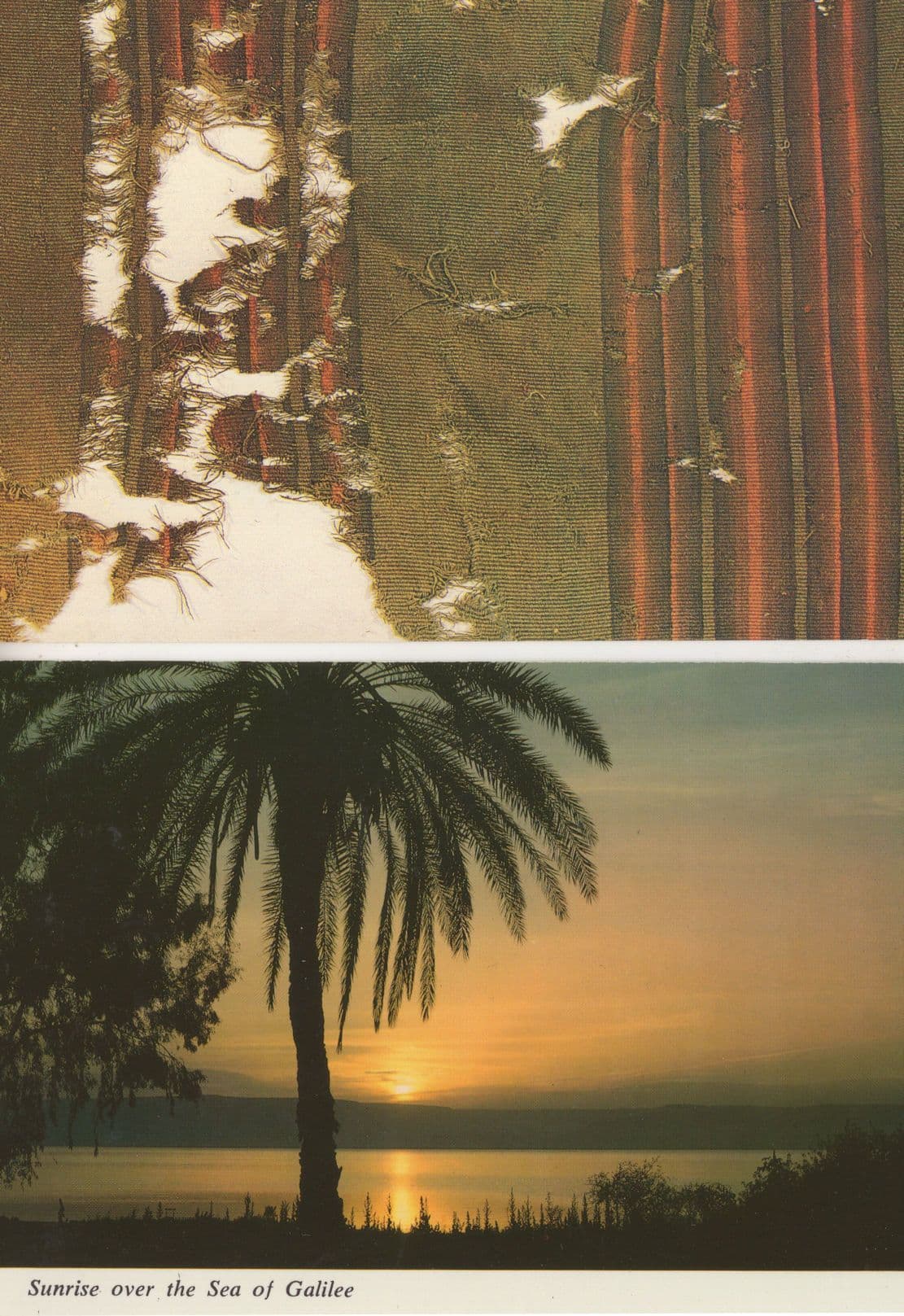 Jerusalem The Cave Of Letters Sunrise 2x Postcard