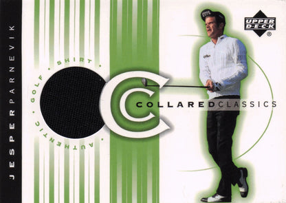 Jesper Parnevik Collared Classics Golf Shirt Relic Upper Deck 2003 Card
