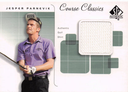 Jesper Parnevik Course Classics 2002 Authentic Worn PGA Tour Golf Shirt Card
