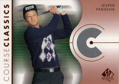 Jesper Parnevik Course Classics 2003 Authentic Worn PGA Tour Golf Shirt Card
