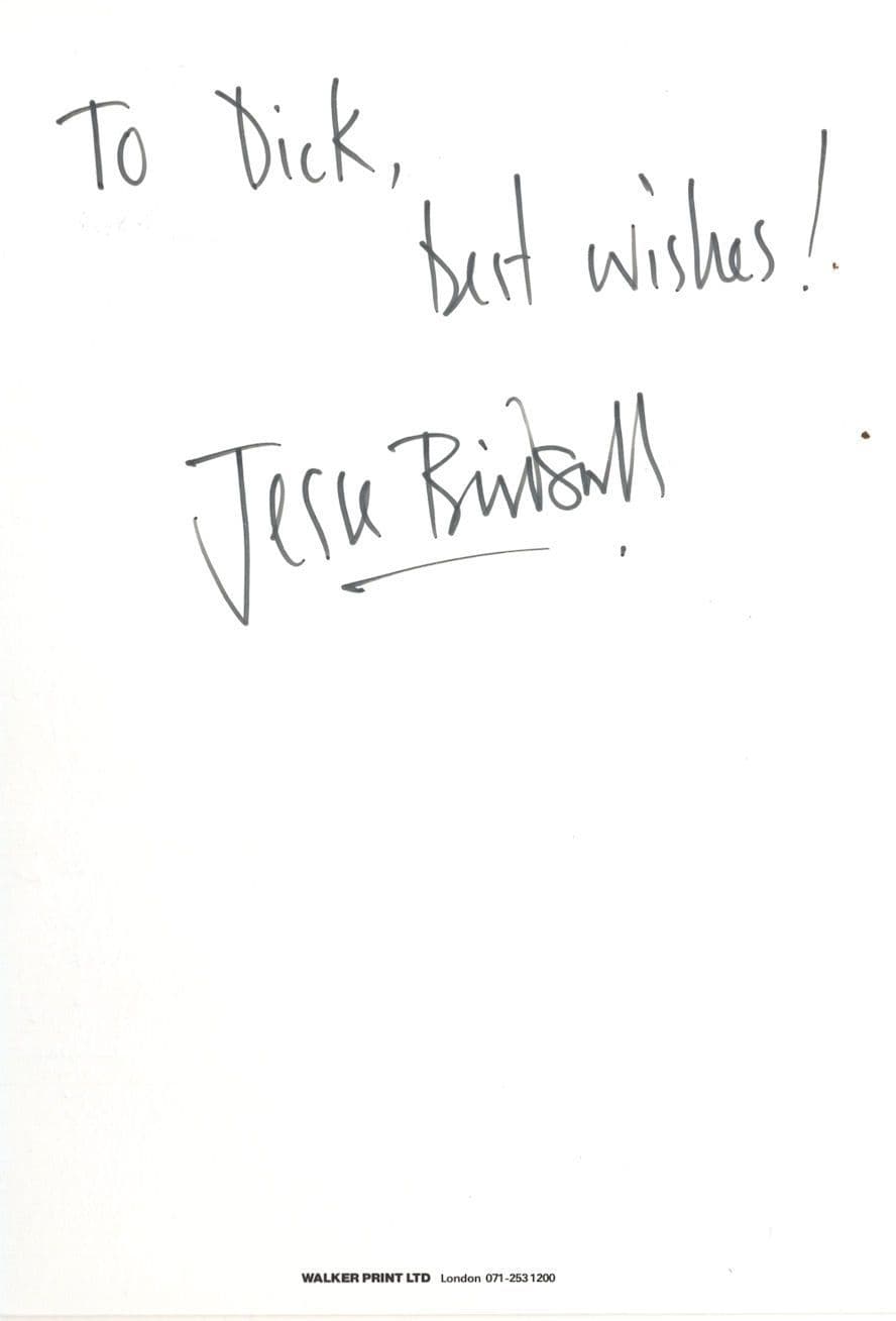Jesse Birdsall BBC TV Eldorado Hand Signed Cast Card Photo