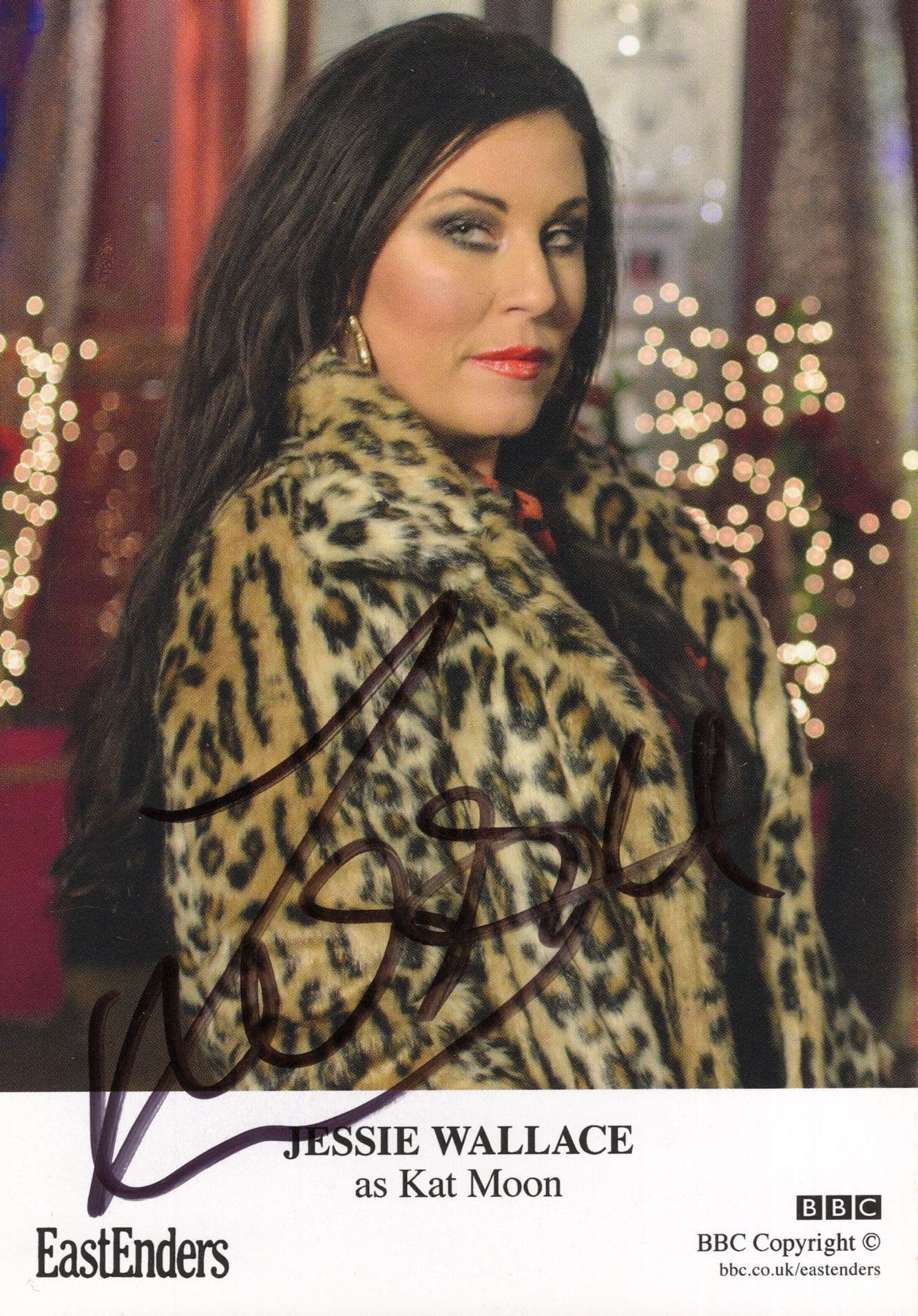 Jessie Wallace as Kat Moon BBC Eastenders Hand Signed Cast Card Photo (1)