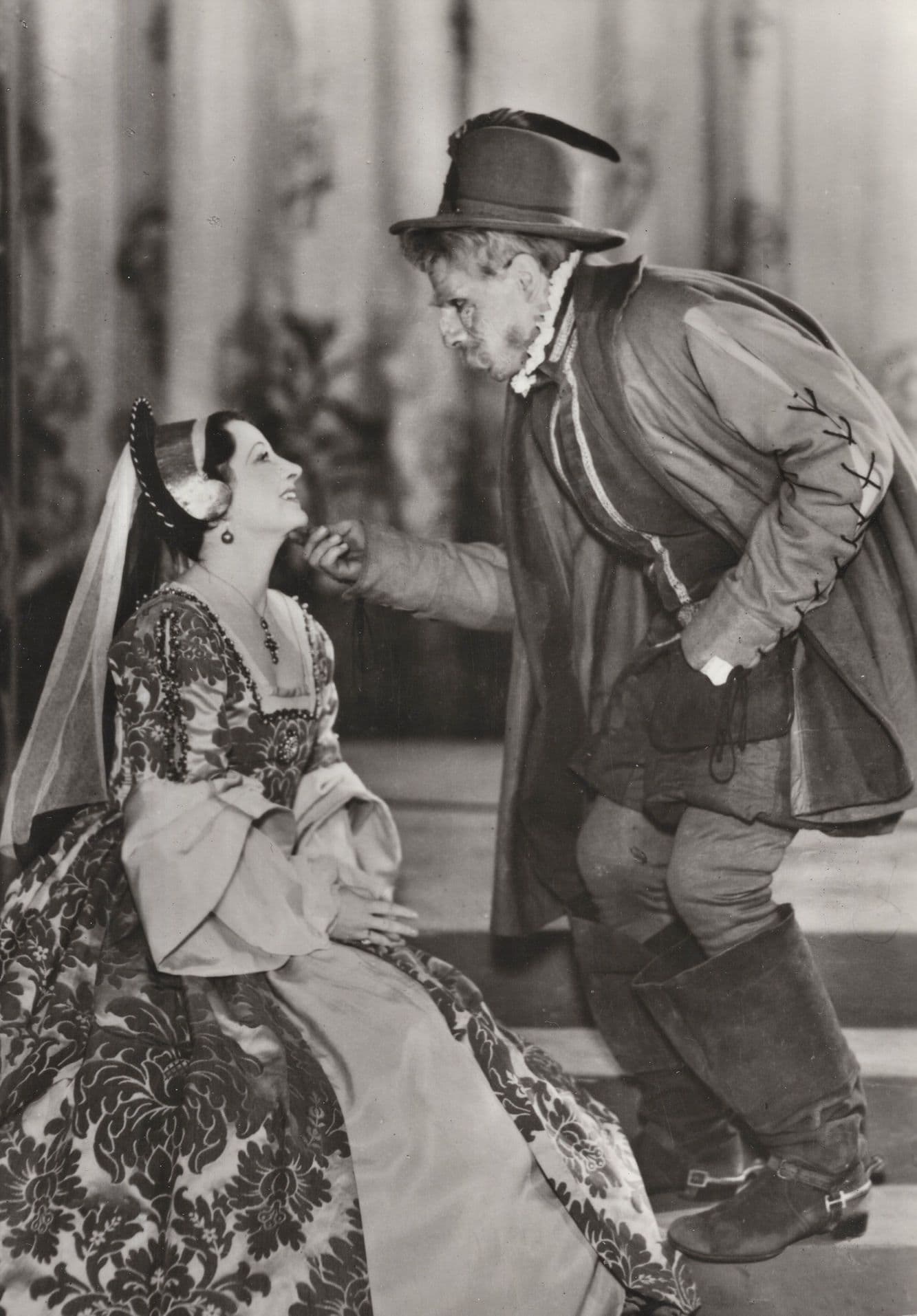 Jill Esmond Laurence Olivia in 1930s Twelfth Night Shakespeare Postcard