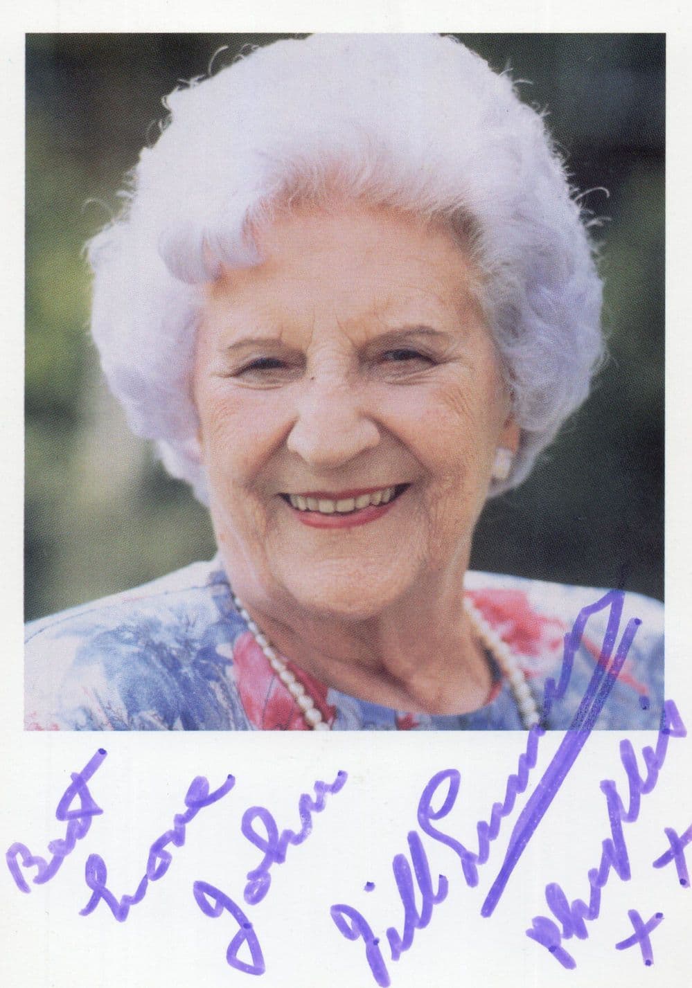 Jill Summers Coronation Street Hand Signed Cast Card Photo