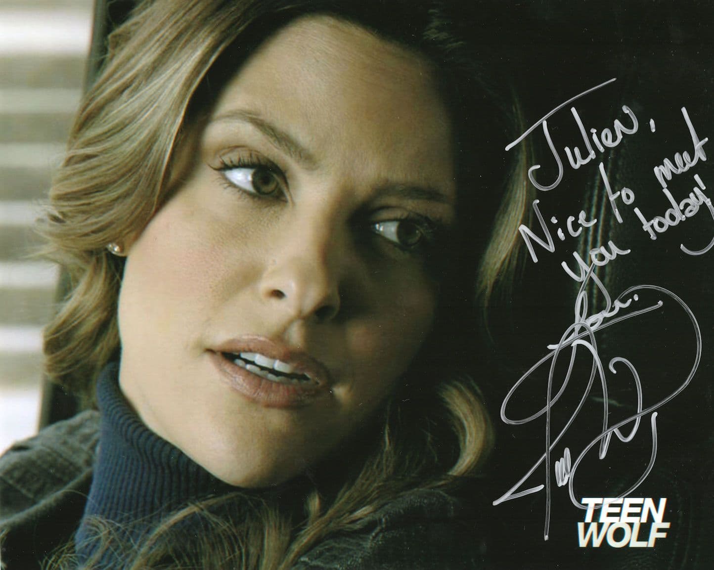 Jill Wagner Teen Wolf Stunning 10x8 Hand Signed Photo