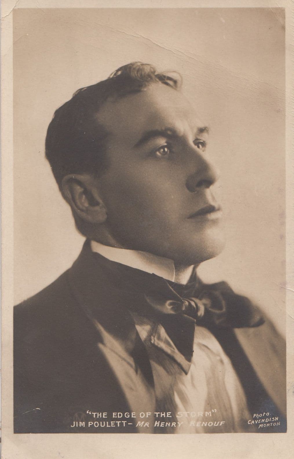 Jim Poulett The Edge Of The Storm Duke Of Yorks Theatre Advertising Postcard