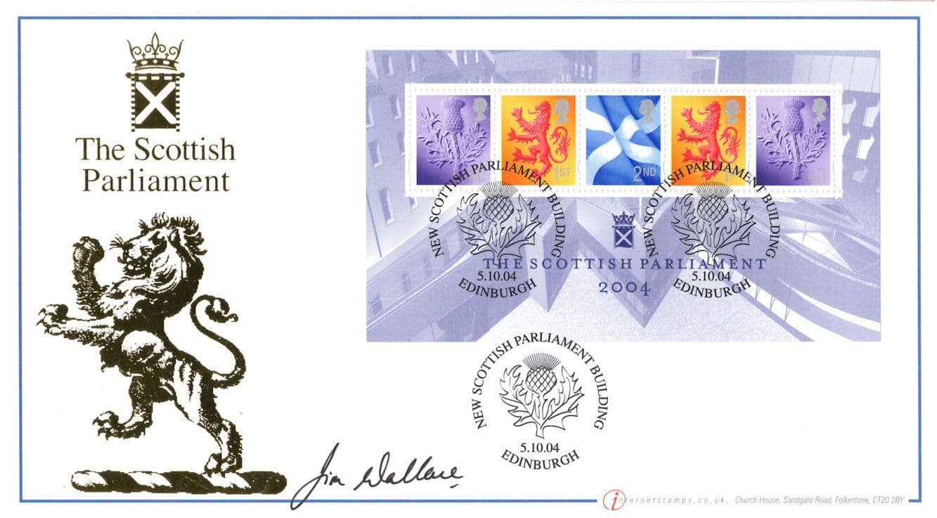 Jim Wallace Scottish Scotland MP Parliament Buckingham Hand Signed FDC