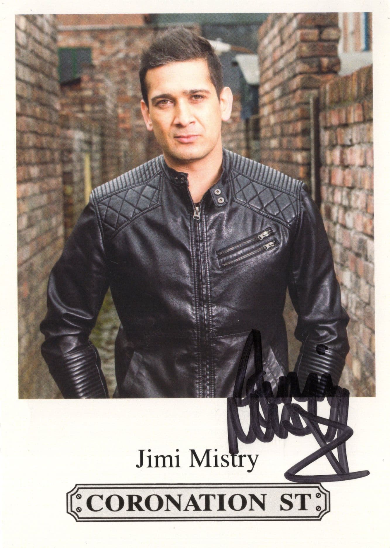 Jimi Mistry Coronation Street RARE Hand Signed ITV Cast Card Photo