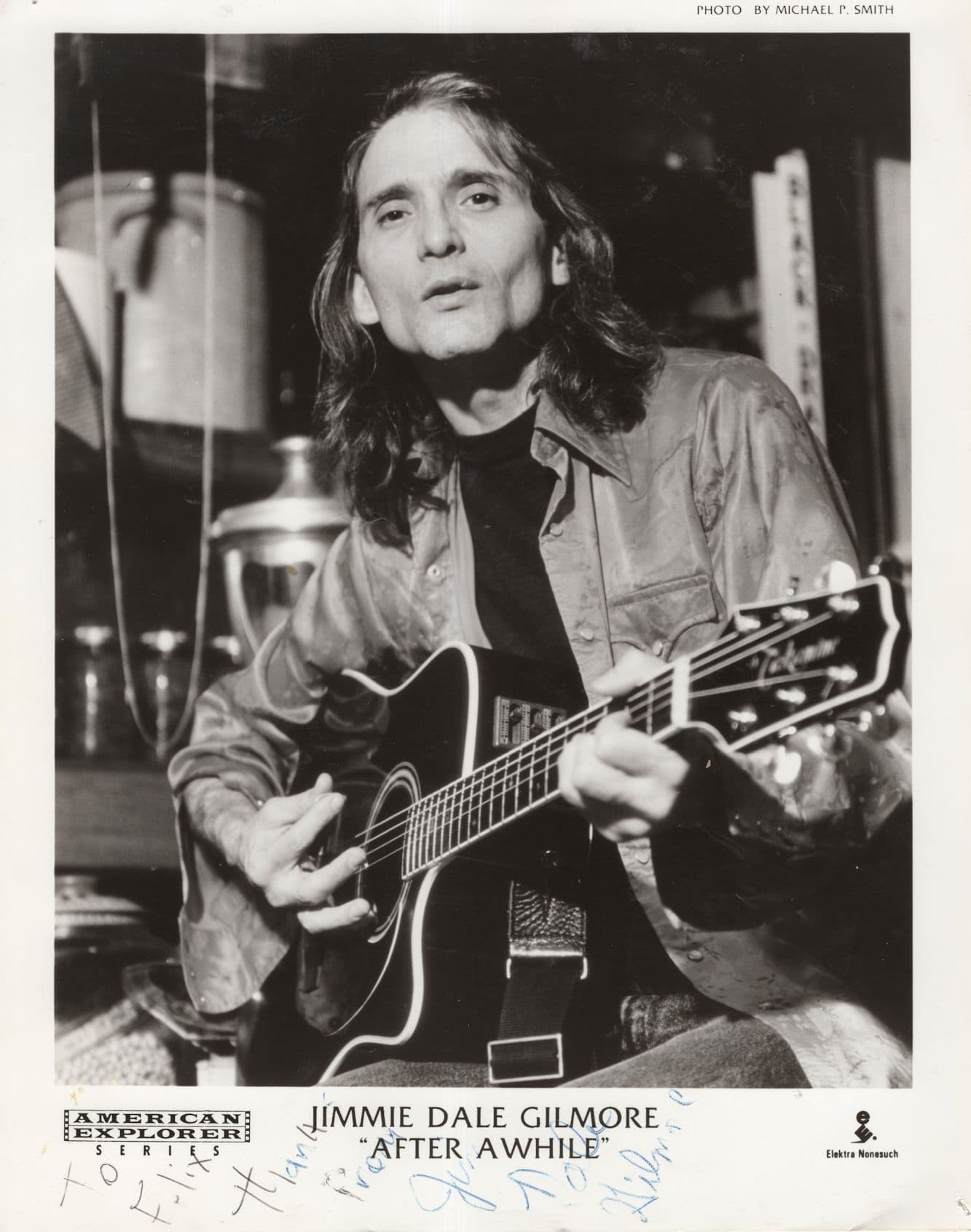 Jimmie Dale Gilmore USA Country Signer Hand Signed Photo