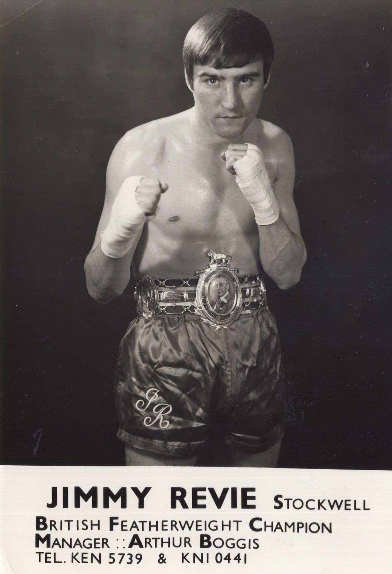 Jimmy Revie British Featherweight Boxing Champion Management Photo