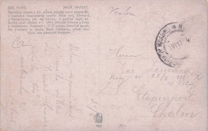 Jindr Hradec Czech Republic Oilette Painting WW1 Old Postcard